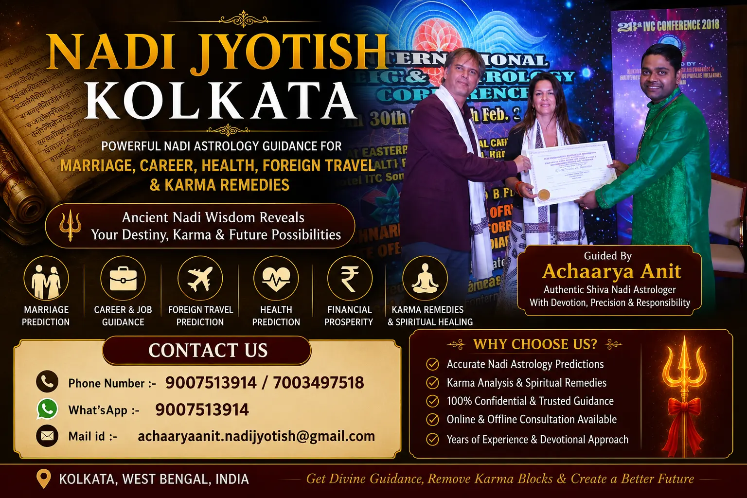 Nadi Jyotish Kolkata – Authentic Shiva Nadi Astrology by Achaarya Anit
