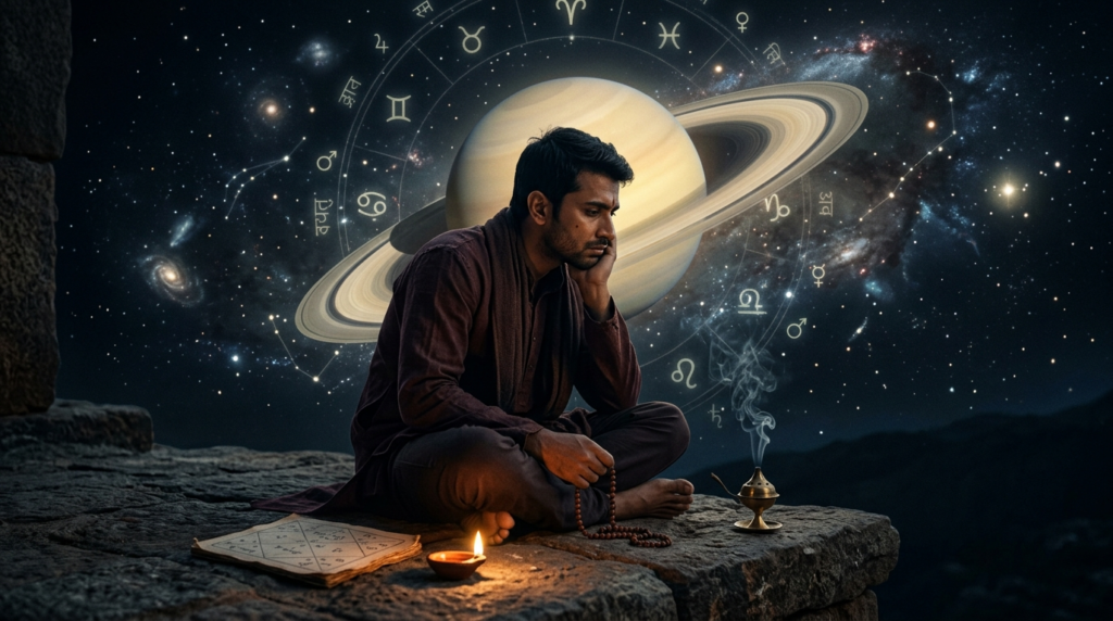 Late Marriage in Nadi Astrology showing Saturn delay and karmic influence