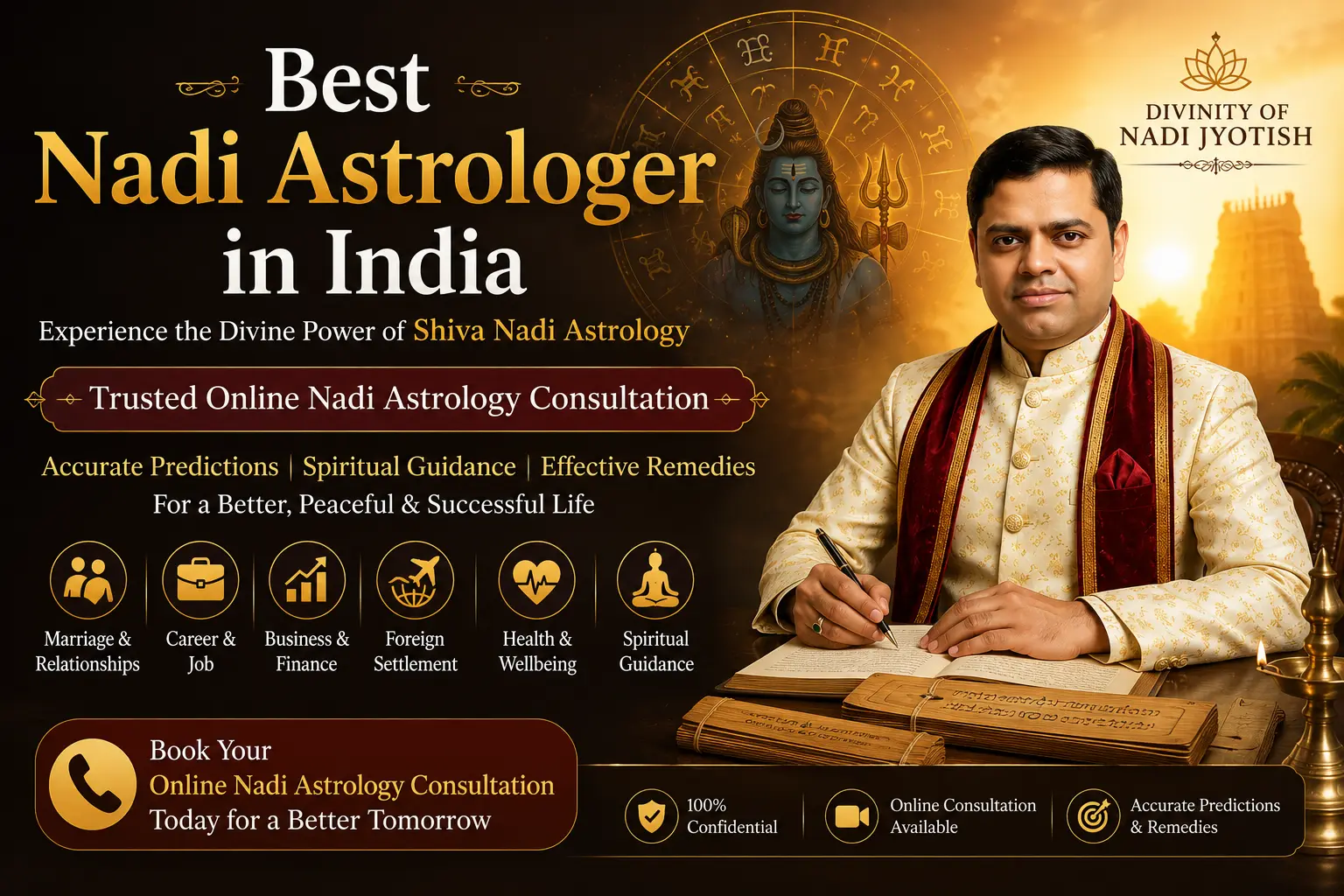 Best Nadi Astrologer in India offering Online Nadi Astrology Consultation by Achaarya Anit